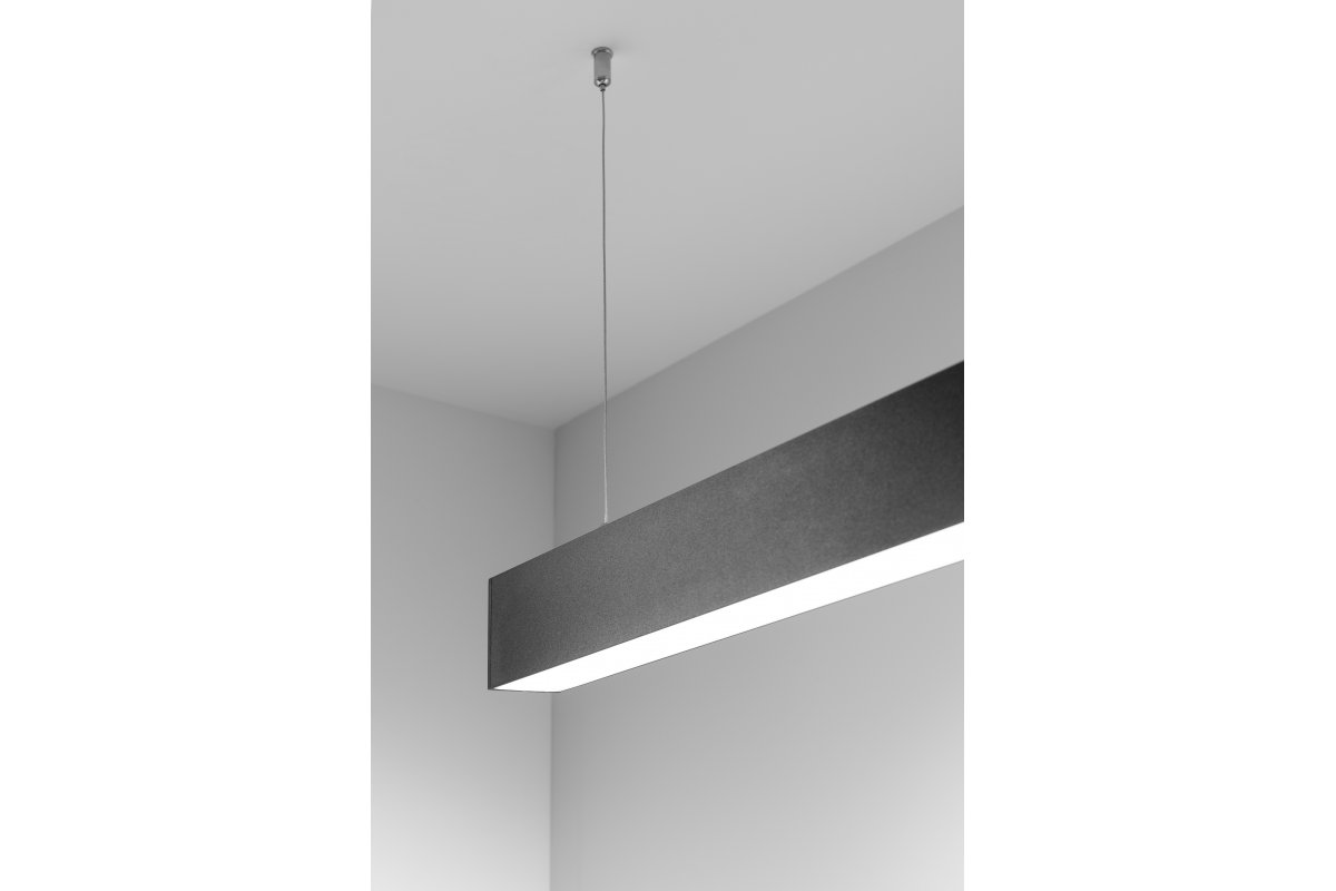 Luminária linear LED Decor LUNA-A 40W 3200lm AC220-240V 50-60Hz 100° RA>80 PF>0,9 AL/PC 4000K 120cm preta. 1208962939 - Productafbeelding 4