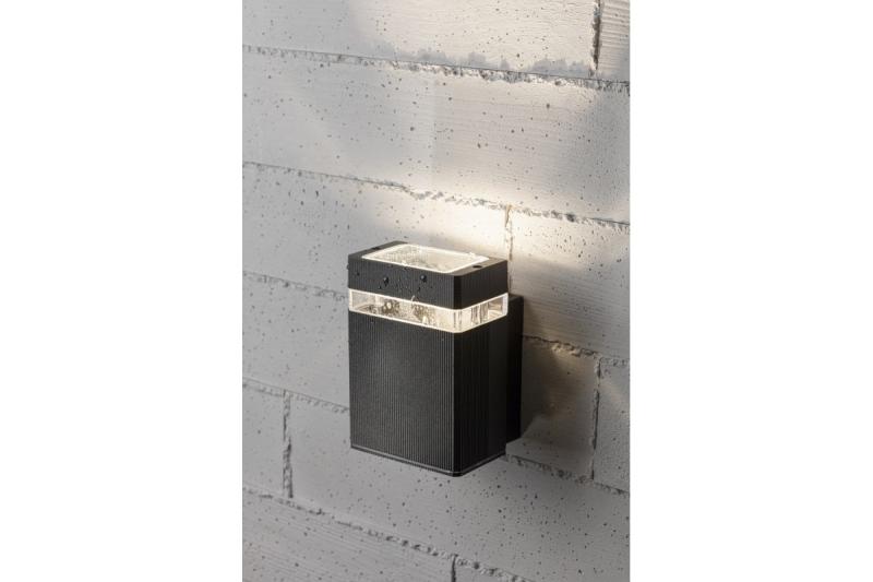 Decor Wall luminaire one direction NESSA GU10 MAX. 50W IP54 AC220-240V 50/60Hz black 1208963009