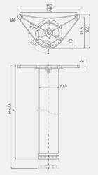 Leg 60x820 (inox) mounting drt09 new version 1208963588