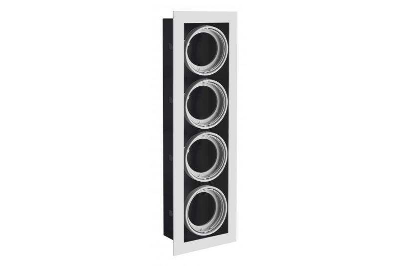 Decoração PIREO luminária embutida no teto QUAD RECTANGLE cinza/cinza 1208963778