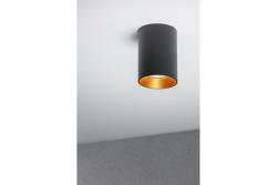 Armatura de Teto Decorativa AERO em alumínio 70x100mm IP20 máx. 20W redonda preta. 1208963807
