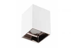 Decoração Luminária de Teto ARIES PC 77x100mm IP20 máx 20W quadrado branco/preto cromo. 1208963816