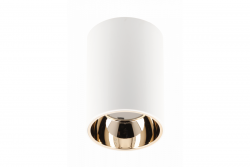 Decoração Luminária de Teto ARIES PC 73x105mm IP20 máx 20W redondo branco/dourado. 1208963819
