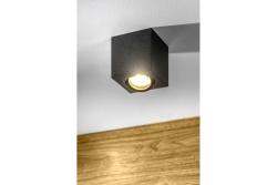 Plafoniera Decorativa AVEIRO BIS alumínio 80x80x90mm IP20 máx 20W quadrado preto. 1208963836