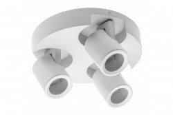 Luminária de teto Decor BLINK AC220-240V 50/60 Hz GU10 máx. 20W*3 IP20 triplo branco 1208963845