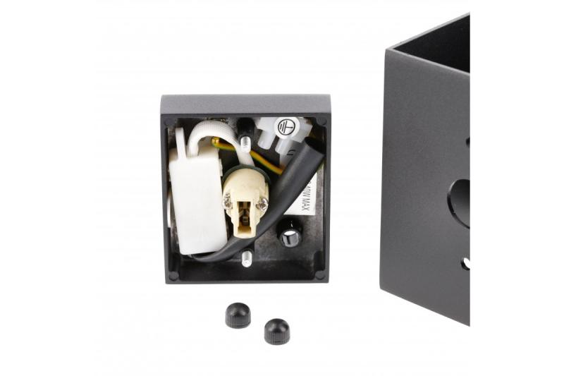 Decor Wall fixture  CAMPIONE aluminium G9 IP20 max. 40W IP20 square black 1208963849