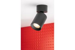 Luminária de Teto Decorativa FARGO alumínio 70x160mm IP20 máx 20W redonda preta. 1208963876