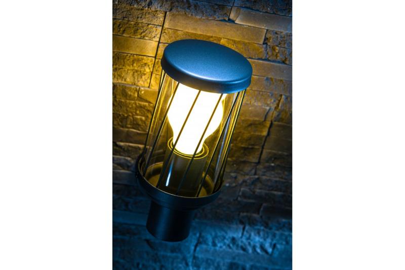 Decor KERTA-A garden light E27 MAX.12W IP44 AC220-240V 50-60Hz simple wall lamp top graphite 1208963906
