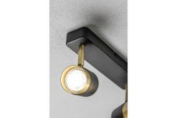 Armatura de Teto Decorativa ORIO alumínio 24,0x5,5x14,0 IP20 2*GU10 máx. 50W redonda preta. 1208963965