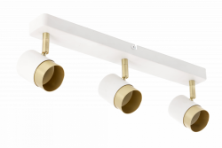 Armatura de Teto Decorativa ORIO alumínio 43.0x5.5x14.0 IP20 3*GU10 máx. 50W redonda branca. 1208963966