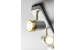 Armatura de Teto Decorativa ORIO alumínio 43.0x5.5x14.0 IP20 3*GU10 máx. 50W redonda branca. 1208963966