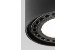 Armatura de Teto Decorativa SAKURA alum. 120x85 IP20 ES111 GU10 redonda preta. 1208963989