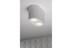 Luminária de Teto Decorativa SENSO DUO alum 83x165x110 IP20 MÁX 50W redonda branca. 1208964010