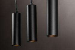 Decoração Luminária Suspensa TRESOS II 3xGU10 alumínio IP20 máx. 3x20W preto. 1208964030