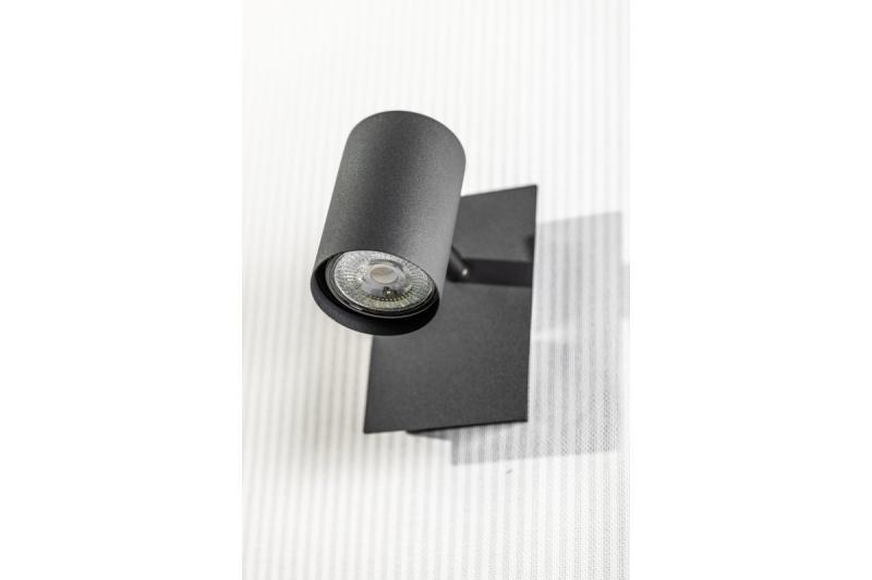 Decor Ceiling luminaire VENETO IP20 max. 20W 1 x GU10 round black 1208964036