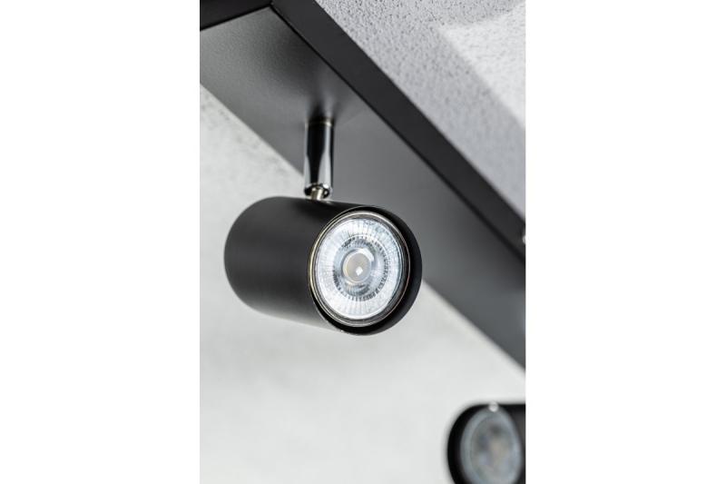 Decor Ceiling luminaire VENETO IP20 max. 20W 5 x GU10 round black 1208964044