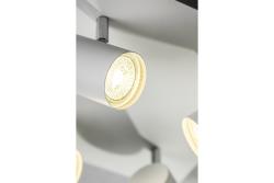 Armatura de Teto Decorativa VENETO IP20 máx. 20W 4 x GU10 redonda/quadrada branca. 1208964045