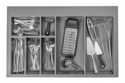 Decor Cutle Porta-talheres Inserto para Gaveta de Cozinha 800 Antracite 1208966380