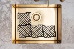 Magisso Happy Sink Puzzel protetor de fundo preto 4 unidades para pia preto 32,5 x 32,5 cm 1208967385