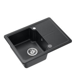 Quadri Kendal antracite granito pia 58x44cm com escorredor 1208967403