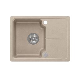 Pia de granito Quadri Kendal areia bege 58x44cm com escorredor 1208967405
