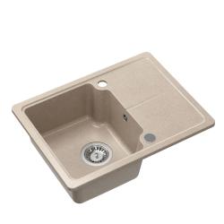 Pia de granito Quadri Kendal areia bege 58x44cm com escorredor 1208967405