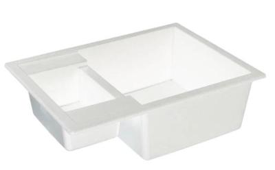 GraniteMy Smart extra rasa pia de granito sobreposta branca 1,5 cubas 58x44cm 1208967418