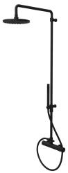 Waterevolution Flow conjunto de chuveiro com ducha de teto preto fosco 200mm T141NRPR