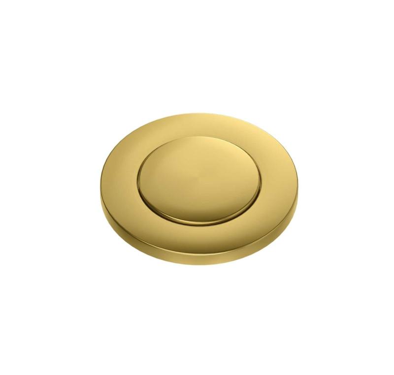 Quadri Oxford gold sink drain set including overflow and push-to-open button gold 1208967588