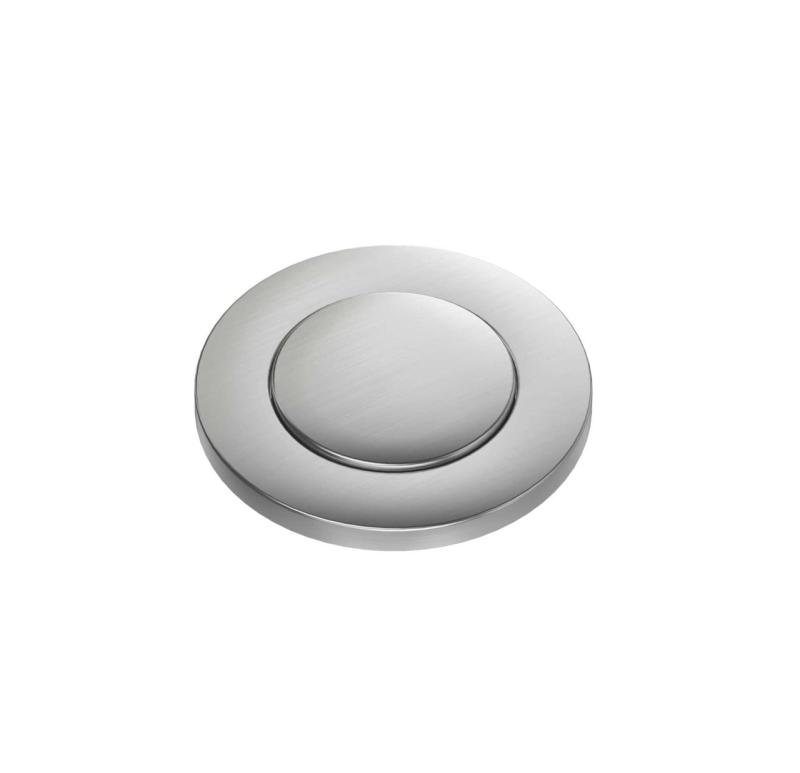 Quadri stainless steel double sink drain set and overflow with push-to-open button stainless steel 1208967591