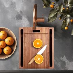 Placa de corte de madeira Pure.Sink Prestige PPGCB40-23