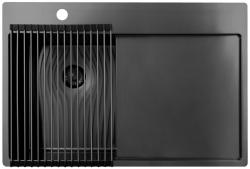 Pure.Sink Prestige tapete enrolável para pia Gun Metal PPGRM40-61