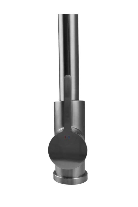 Pure.Sink Elite Steel Crystal-S kitchen faucet stainless steel with pull-out spout PS8050-02