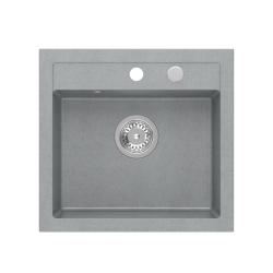 Quadri Londres Granito Cinza Pia 50x47cm com Furo para Torneira de Sobrepor - 1208967727