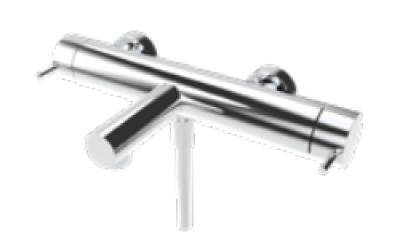 Waterevolution Flow misturador de duche de duas vias com chuveiro de mão PVD Cobre T130NCPE