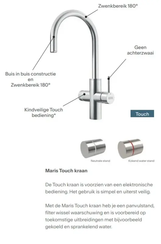 Franke Maris water hub 7l boiler 3-1 com torneira eletrônica de água fervente Touch cromo com conjunto de mistura waterhub 1208967852