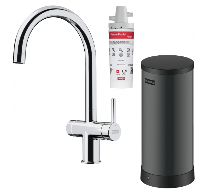 Franke Maris water hub 7L boiler 3-1 com torneira eletrônica de água fervente Touch cromada com bypass waterhub 1208967853