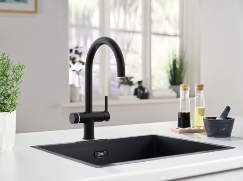 Franke Maris water hub caldeira 7L 3-1 com torneira de água fervente eletrônica Touch preto fosco com bypass waterhub 1208967856