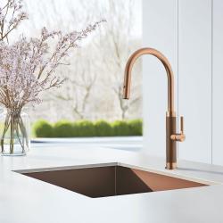 Franke Mythos Masterpiece Torneira de Cozinha Cobre com Saída em J e Bico Extensível - 115.0711.557