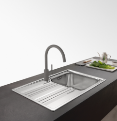 Franke Lina XL Torneira de Cozinha Stone Grey Cinza com Bica Giratória 115.0626.022