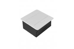 AVARO Encaixe de Móveis Embutido, 1x Tomada Schuko, USB A+C, Cabo de 1,5m, Branco