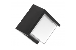 Luminária de fachada LED CANTI II, 12W, 1000lm, AC220-240V, 50/60Hz, IP65, 4000K, preto