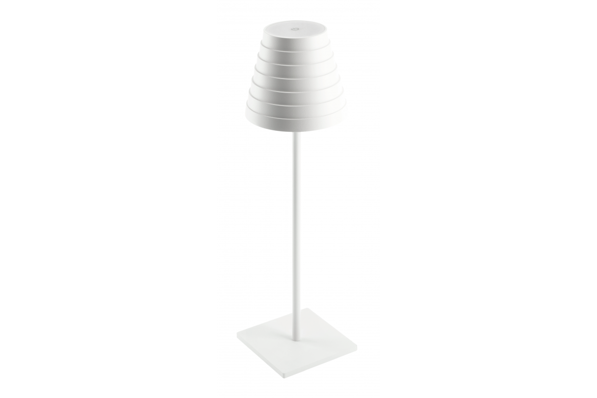 'Lâmpada de mesa LED FIZZI, 2,5W, 200lm, DC 5V, 1A, 4000 K, bateria 4000 mAh, branca' - Productafbeelding