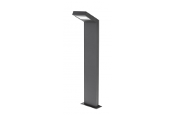 Luminária de jardim LONDON LED, 10W, 720lm, IP54, AC220-240V, 50/60Hz, 4000K, poste reto, 58 cm, preto