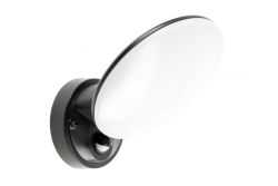 'Luminária TERRO LED com sensor de movimento, 10W, 720lm, IP54, AC220-240V, 50/60Hz, 4000K, preto