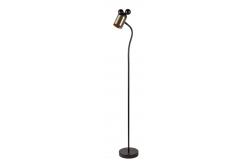 Lâmpada de chão MOUSE, 0086, máx.250V, 50/60Hz, 1*E27, máx.25 W, IP20, diâmetro 8 cm, preto/ouro