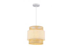 Luminária de teto ABRA, 6168, AC220-240V, 50/60Hz, 1*E27, max.40W, IP20, méd. 40 cm, creme