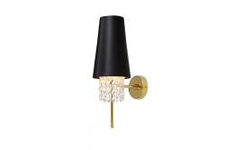 Aplique de parede NESTO 2, 5970, AC220-240V, 50/60Hz, 1*E27, máx.40W, preto/ouro