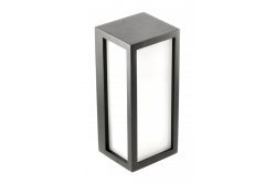 Luminária de fachada VASTI, E27, MAX. 12W, IP54, AC220-240V, 50/60Hz, preto