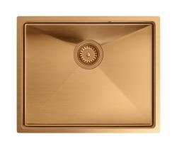 Aquadesign Zara Pia de Cobre 54x44cm Embutida, Semi-embutida e Sobrepor com Tampa de Cobre - 1208969513